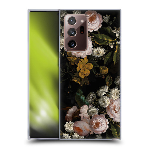 UtArt Antique Flowers Roses And Baby's Breath Soft Gel Case for Samsung Galaxy Note20 Ultra / 5G