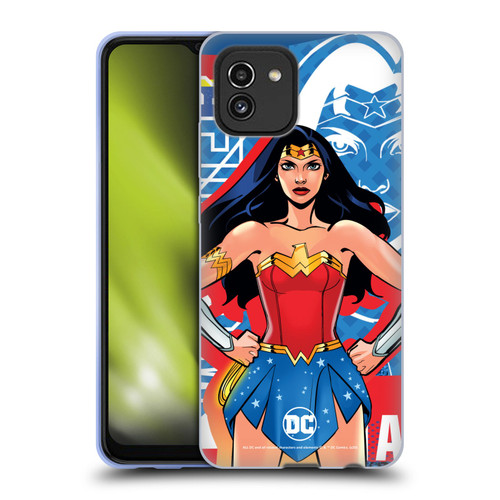 DC Women Core Compositions Wonder Woman Soft Gel Case for Samsung Galaxy A03 (2021)