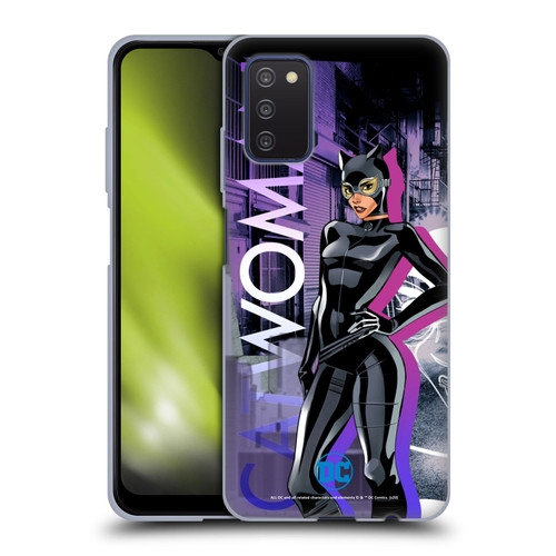 DC Women Core Compositions Catwoman Soft Gel Case for Samsung Galaxy A03s (2021)