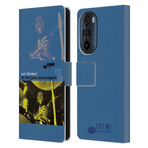 Blue Note Records Albums Art Blakey The Big Beat Leather Book Wallet Case Cover For Motorola Edge 30