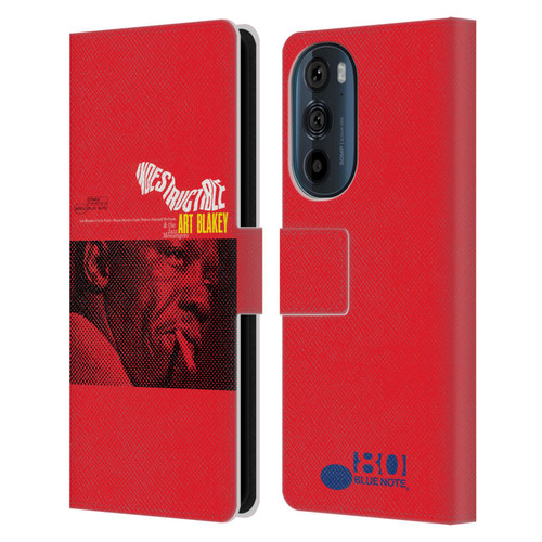 Blue Note Records Albums Art Blakey Indestructible Leather Book Wallet Case Cover For Motorola Edge 30