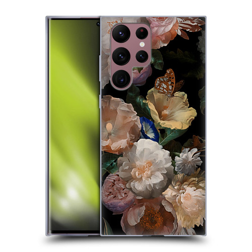 UtArt Antique Flowers Botanical Beauty Soft Gel Case for Samsung Galaxy S22 Ultra 5G