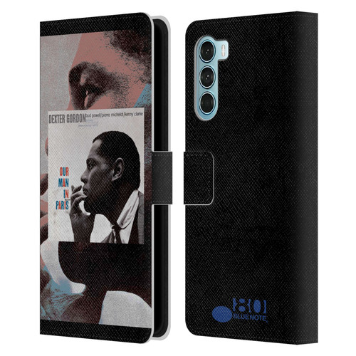 Blue Note Records Albums Dexter Gordon Our Man In Paris Leather Book Wallet Case Cover For Motorola Edge S30 / Moto G200 5G