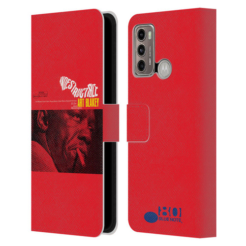 Blue Note Records Albums Art Blakey Indestructible Leather Book Wallet Case Cover For Motorola Moto G60 / Moto G40 Fusion