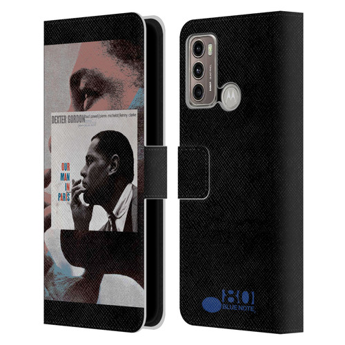 Blue Note Records Albums Dexter Gordon Our Man In Paris Leather Book Wallet Case Cover For Motorola Moto G60 / Moto G40 Fusion