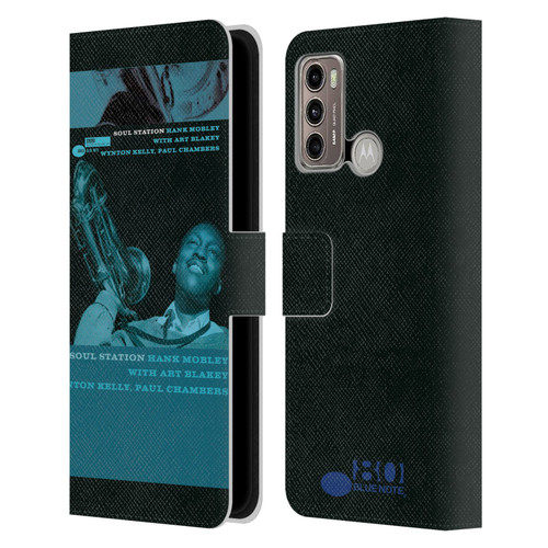 Blue Note Records Albums Hunk Mobley Soul Station Leather Book Wallet Case Cover For Motorola Moto G60 / Moto G40 Fusion