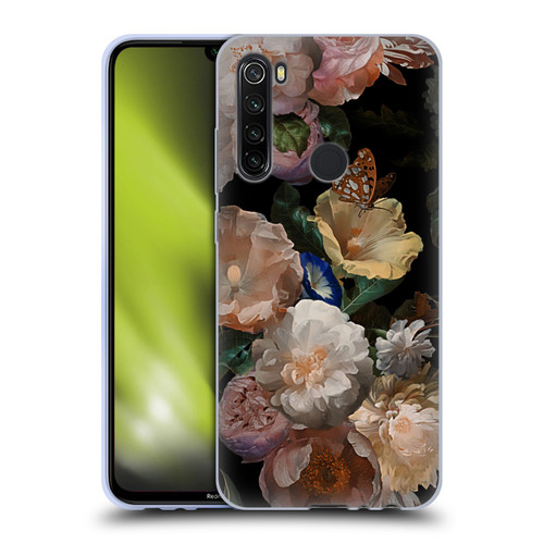 UtArt Antique Flowers Botanical Beauty Soft Gel Case for Xiaomi Redmi Note 8T