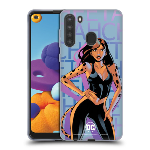DC Women Core Compositions Cheetah Soft Gel Case for Samsung Galaxy A21 (2020)