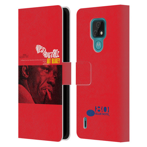Blue Note Records Albums Art Blakey Indestructible Leather Book Wallet Case Cover For Motorola Moto E7