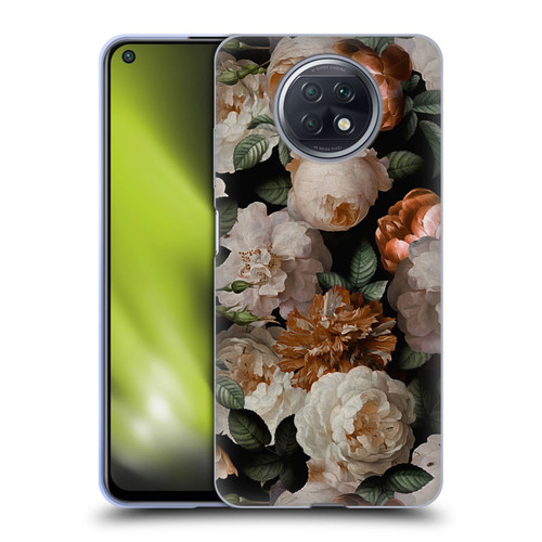 UtArt Antique Flowers Carnations And Garden Roses Soft Gel Case for Xiaomi Redmi Note 9T 5G