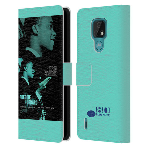 Blue Note Records Albums Freddie Hubbard Open Sesame Leather Book Wallet Case Cover For Motorola Moto E7