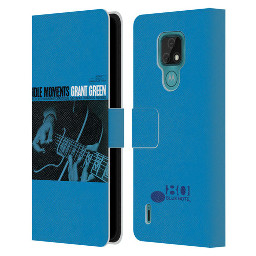 Blue Note Records Albums Grant Green Idle Moments Leather Book Wallet Case Cover For Motorola Moto E7