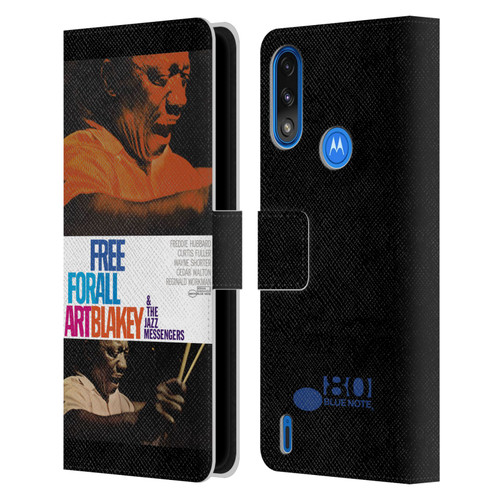 Blue Note Records Albums Art Blakey Free For All Leather Book Wallet Case Cover For Motorola Moto E7 Power / Moto E7i Power