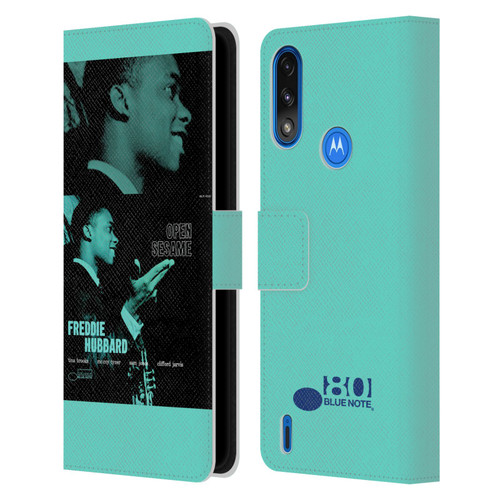 Blue Note Records Albums Freddie Hubbard Open Sesame Leather Book Wallet Case Cover For Motorola Moto E7 Power / Moto E7i Power