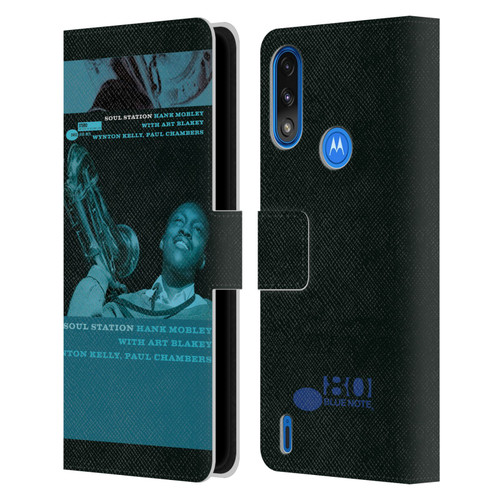 Blue Note Records Albums Hunk Mobley Soul Station Leather Book Wallet Case Cover For Motorola Moto E7 Power / Moto E7i Power