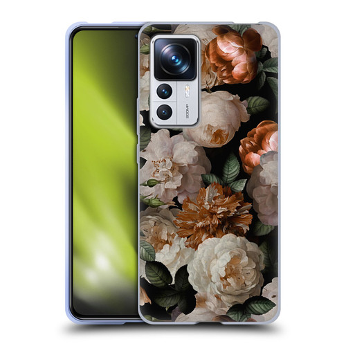 UtArt Antique Flowers Carnations And Garden Roses Soft Gel Case for Xiaomi 12T Pro