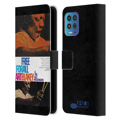 Blue Note Records Albums Art Blakey Free For All Leather Book Wallet Case Cover For Motorola Moto G100