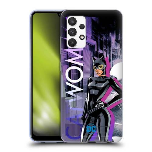 DC Women Core Compositions Catwoman Soft Gel Case for Samsung Galaxy A32 (2021)