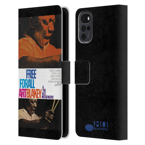 Blue Note Records Albums Art Blakey Free For All Leather Book Wallet Case Cover For Motorola Moto G22