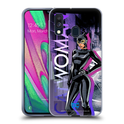 DC Women Core Compositions Catwoman Soft Gel Case for Samsung Galaxy A40 (2019)