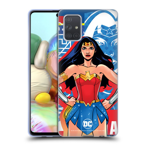 DC Women Core Compositions Wonder Woman Soft Gel Case for Samsung Galaxy A71 (2019)
