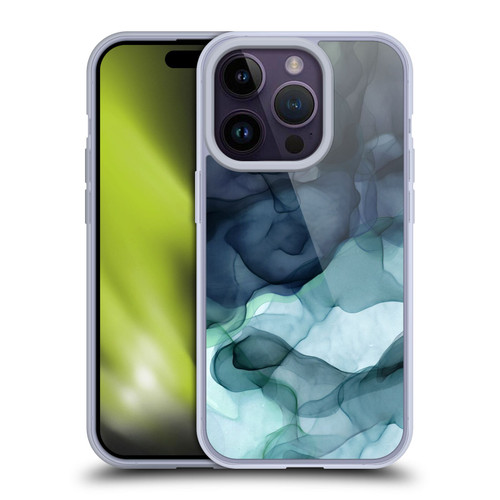 UtArt Dark Night Marble Heavy Smoke Soft Gel Case for Apple iPhone 14 Pro