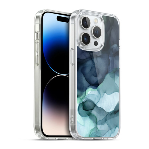 UtArt Dark Night Marble Heavy Smoke Soft Gel Case for Apple iPhone 14 Pro & MagSafe