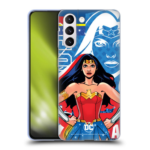 DC Women Core Compositions Wonder Woman Soft Gel Case for Samsung Galaxy S21+ 5G