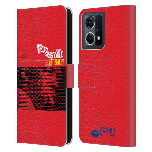 Blue Note Records Albums Art Blakey Indestructible Leather Book Wallet Case Cover For OPPO Reno8 4G