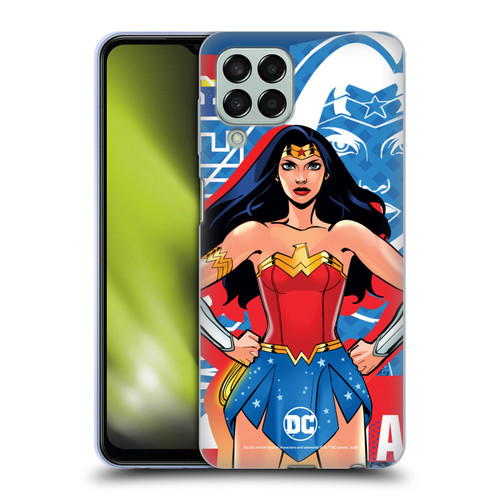DC Women Core Compositions Wonder Woman Soft Gel Case for Samsung Galaxy M33 (2022)