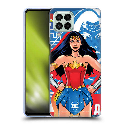 DC Women Core Compositions Wonder Woman Soft Gel Case for Samsung Galaxy M53 (2022)