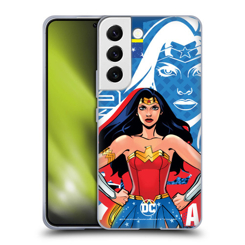 DC Women Core Compositions Wonder Woman Soft Gel Case for Samsung Galaxy S22 5G