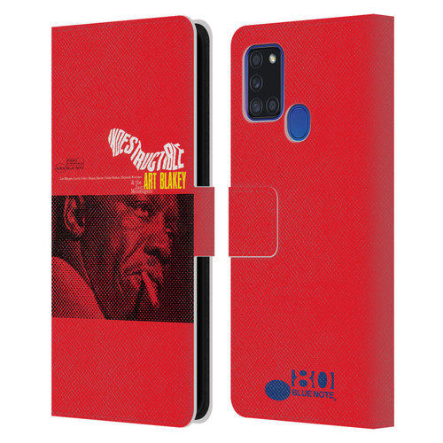 Blue Note Records Albums Art Blakey Indestructible Leather Book Wallet Case Cover For Samsung Galaxy A21s (2020)
