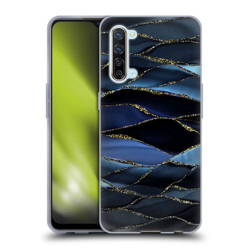 UtArt Dark Night Marble Deep Sparkle Waves Soft Gel Case for OPPO Find X2 Lite 5G