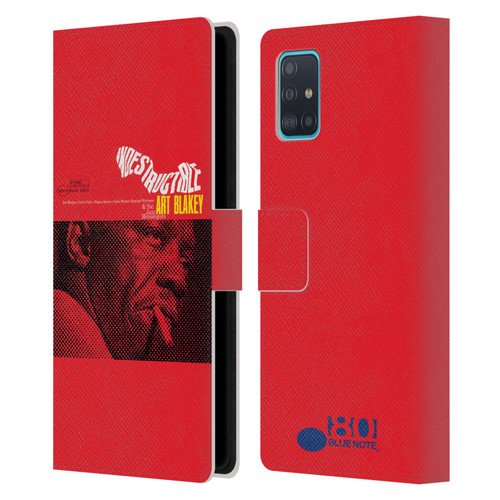 Blue Note Records Albums Art Blakey Indestructible Leather Book Wallet Case Cover For Samsung Galaxy A51 (2019)