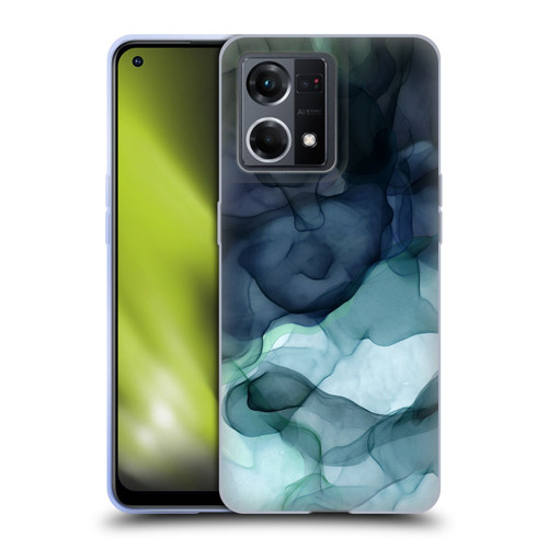 UtArt Dark Night Marble Heavy Smoke Soft Gel Case for OPPO Reno8 4G