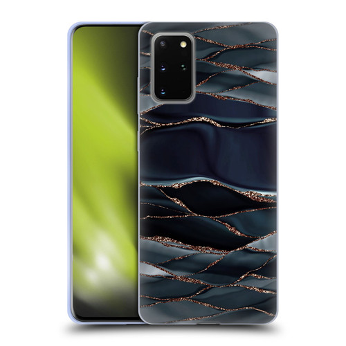 UtArt Dark Night Marble Waves Soft Gel Case for Samsung Galaxy S20+ / S20+ 5G