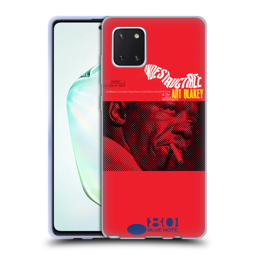 Blue Note Records Albums Art Blakey Indestructible Soft Gel Case for Samsung Galaxy Note10 Lite