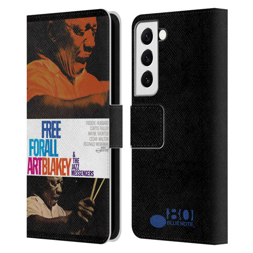 Blue Note Records Albums Art Blakey Free For All Leather Book Wallet Case Cover For Samsung Galaxy S22 5G