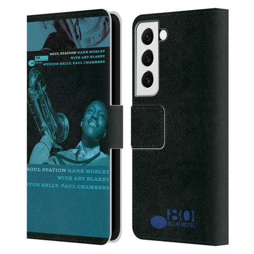Blue Note Records Albums Hunk Mobley Soul Station Leather Book Wallet Case Cover For Samsung Galaxy S22 5G