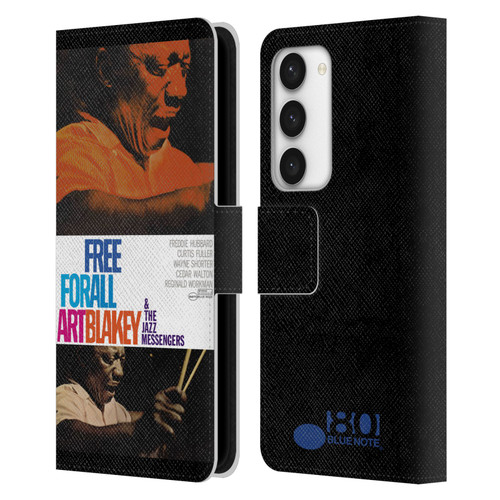 Blue Note Records Albums Art Blakey Free For All Leather Book Wallet Case Cover For Samsung Galaxy S23 5G