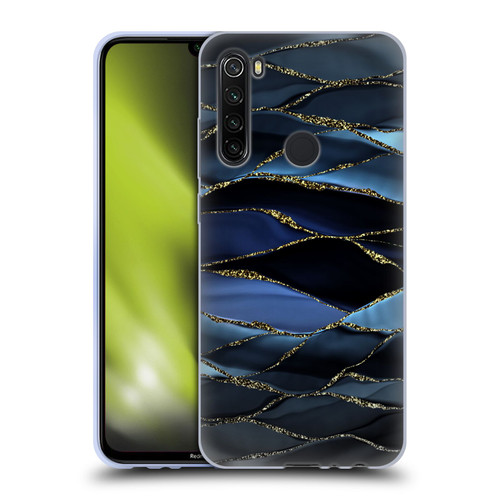UtArt Dark Night Marble Deep Sparkle Waves Soft Gel Case for Xiaomi Redmi Note 8T