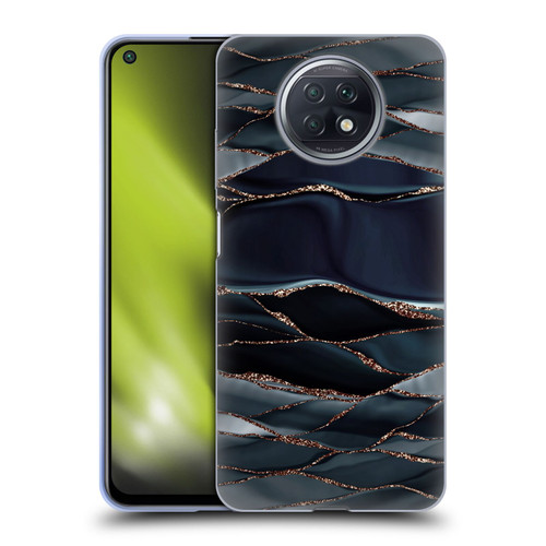 UtArt Dark Night Marble Waves Soft Gel Case for Xiaomi Redmi Note 9T 5G