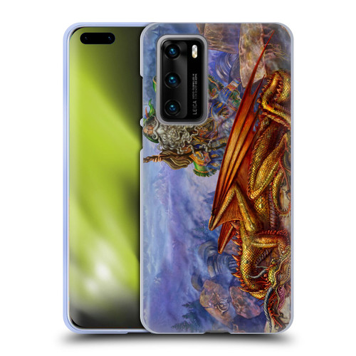 Myles Pinkney Mythical Dragonlands Soft Gel Case for Huawei P40 5G