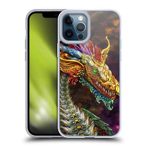 Myles Pinkney Mythical Silver Dragon Soft Gel Case for Apple iPhone 12 Pro Max