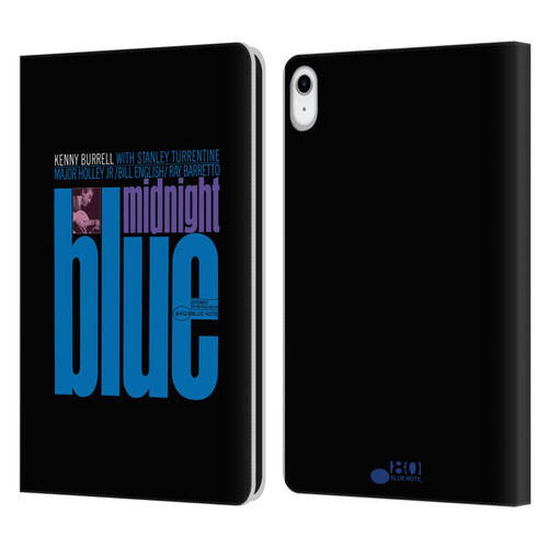 Blue Note Records Albums 2 Kenny Burell Midnight Blue Leather Book Wallet Case Cover For Apple iPad 10.9 (2022)