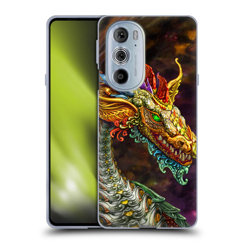 Myles Pinkney Mythical Silver Dragon Soft Gel Case for Motorola Edge X30