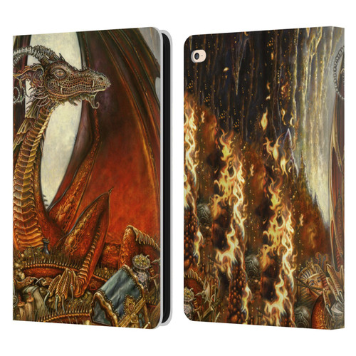 Myles Pinkney Mythical Treasure Dragon Leather Book Wallet Case Cover For Apple iPad Air 2 (2014)
