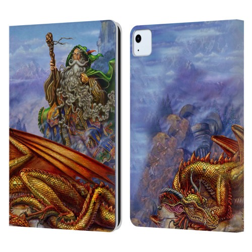 Myles Pinkney Mythical Dragonlands Leather Book Wallet Case Cover For Apple iPad Air 2020 / 2022
