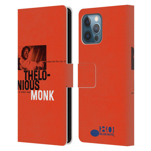 Blue Note Records Albums 2 Thelonious Monk Leather Book Wallet Case Cover For Apple iPhone 12 Pro Max